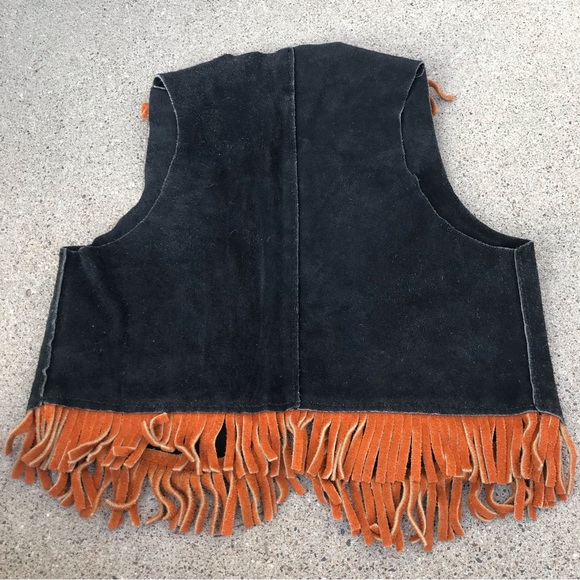 💙John R. Craighood Boys Suede Leather fringe Vest - Picture 7 of 10
